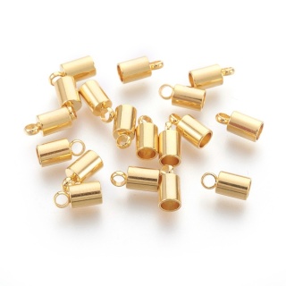 Insertion tips stainless steel 2.5 mm 2 pcs gold color