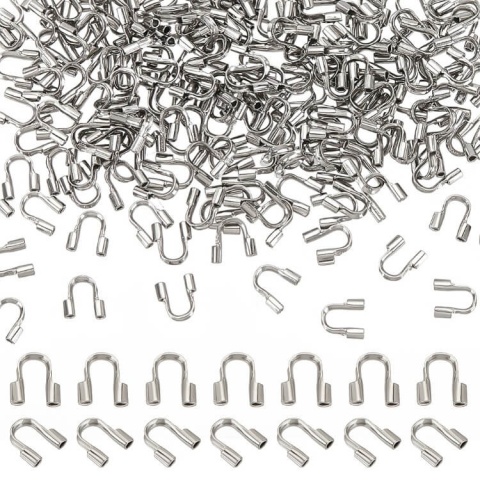Horseshoe cable cover stainless steel 5x4.5 mm 10 pcs Horseshoe cable cover stainless steel 5x4.5 mm 10 pcs