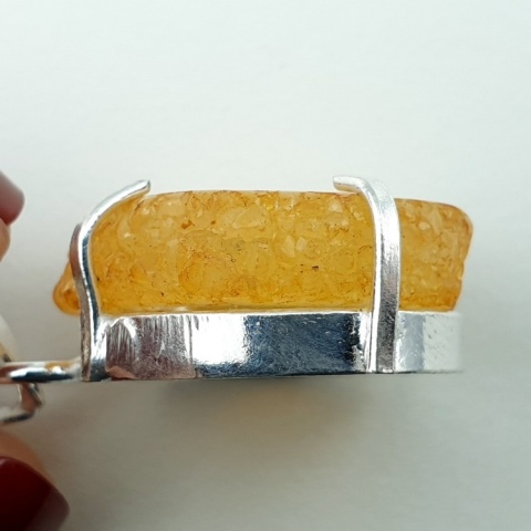 Solar quartz pendant 23x21 mm no 120 Solar quartz pendant 23x21 mm no 120