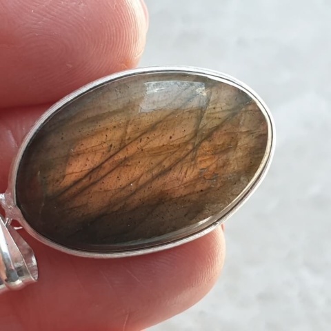 Labradorite pendant 30x20 mm no A387 Labradorite pendant 30x20 mm no A387