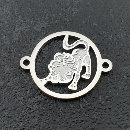 Connector Leo stainless steel 20.5 mm