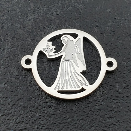 Connector Virgo stainless steel 20.5 mm