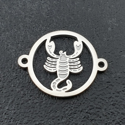 Connector Scorpio stainless steel 20.5 mm Connector Scorpio stainless steel 20.5 mm