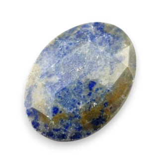 Lapis lazuli faceted cabochon 27x19 mm no 9