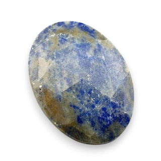 Lapis lazuli faceted cabochon 27x19 mm no 9
