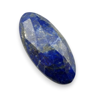 Lapis lazuli faceted cabochon 31x14 mm no 7