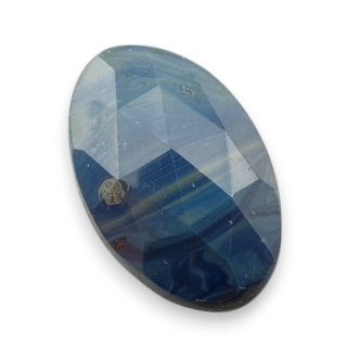 Leland blue faceted cabochon 25x16 mm no 35