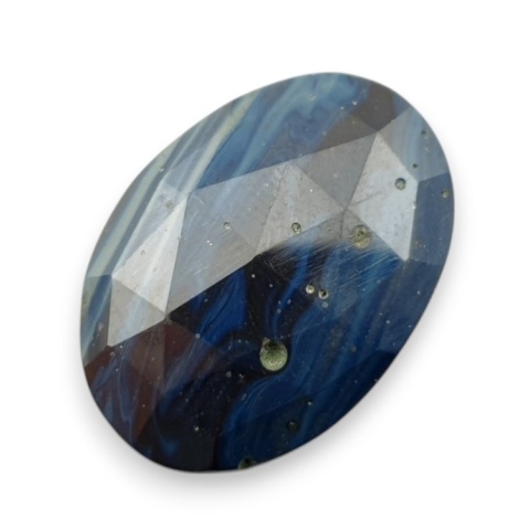 Leland blue faceted cabochon 26x18 mm no 36 Leland blue faceted cabochon 26x18 mm no 36