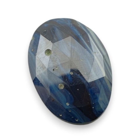 Leland blue faceted cabochon 26x18 mm no 36 Leland blue faceted cabochon 26x18 mm no 36