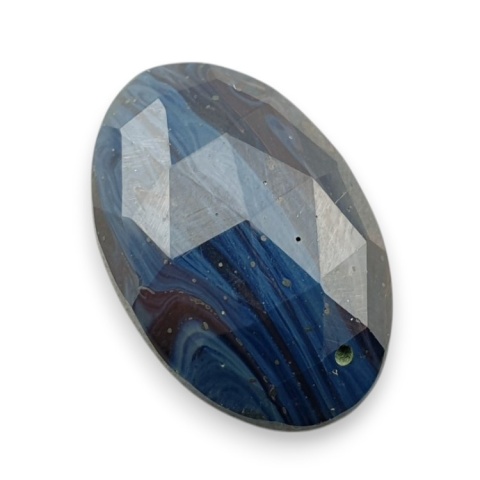 Leland blue faceted cabochon 27x18 mm no 23 Leland blue faceted cabochon 27x18 mm no 23