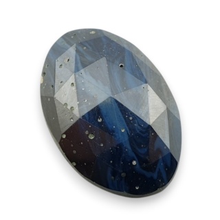 Leland blue faceted cabochon 27x18 mm no 8