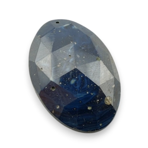 Leland blue faceted cabochon 27x19 mm no 20