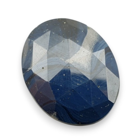 Leland blue faceted cabochon 27x22 mm no 19 Leland blue faceted cabochon 27x22 mm no 19