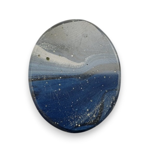 Leland blue faceted cabochon 27x22 mm no 19 Leland blue faceted cabochon 27x22 mm no 19