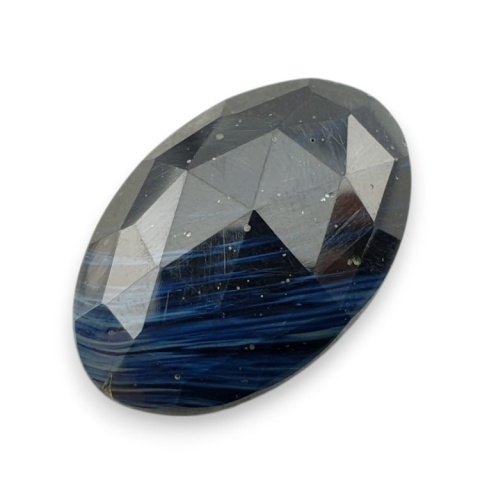 Leland blue faceted cabochon 28x18 mm no 10 Leland blue faceted cabochon 28x18 mm no 10