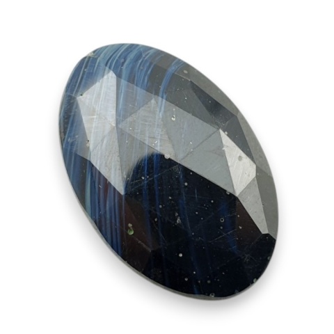 Leland blue faceted cabochon 28x18 mm no 10 Leland blue faceted cabochon 28x18 mm no 10