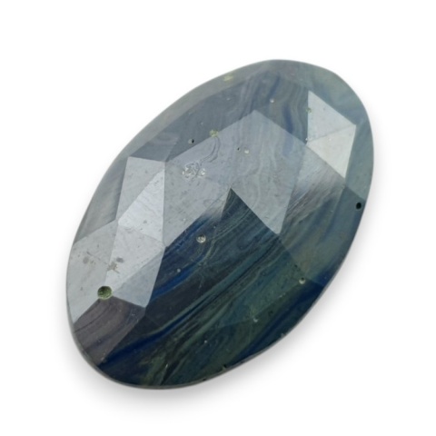 Leland blue faceted cabochon 28x18 mm no 33