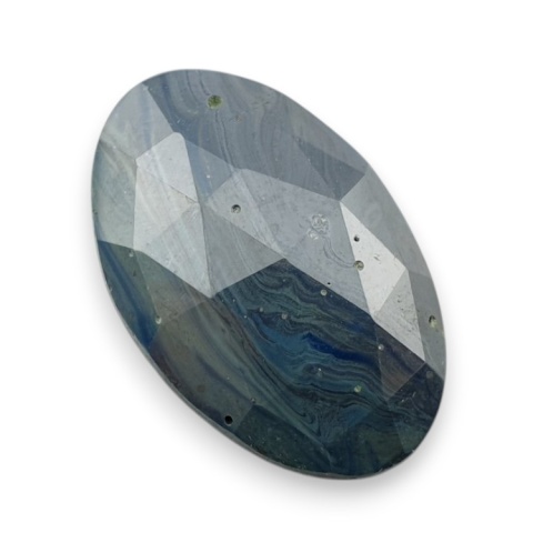 Leland blue faceted cabochon 28x18 mm no 33