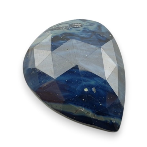 Leland blue faceted cabochon 28x23 mm no 30 Leland blue faceted cabochon 28x23 mm no 30
