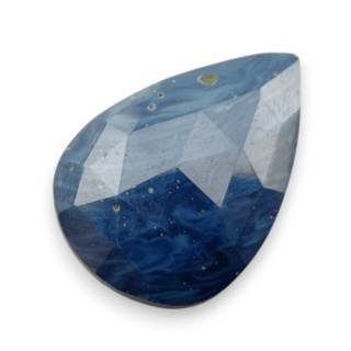 Leland blue faceted cabochon 29x21 mm no 11
