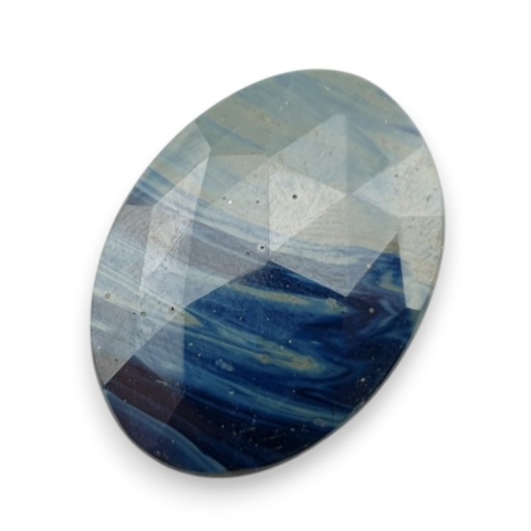 Leland blue faceted cabochon 29x21 mm no 22 Leland blue faceted cabochon 29x21 mm no 22