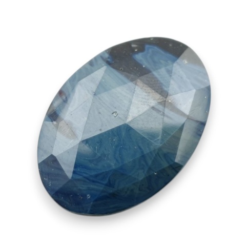 Leland blue faceted cabochon 29x21 mm no 34 Leland blue faceted cabochon 29x21 mm no 34