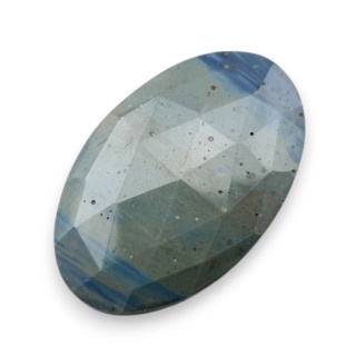 Leland blue faceted cabochon 33x21 mm no 21