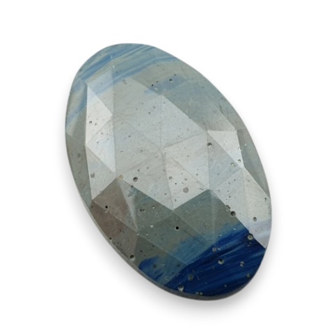 Leland blue faceted cabochon 33x21 mm no 21 Leland blue faceted cabochon 33x21 mm no 21