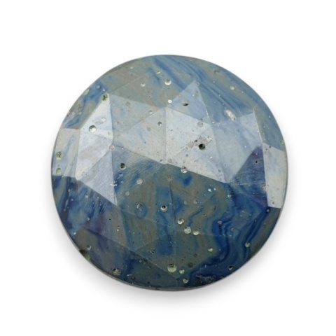 Leland blue faceted cabochon fi 24 mm no 2 Leland blue faceted cabochon fi 24 mm no 2