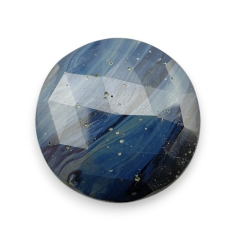 Leland blue faceted cabochon fi 25 mm no 4 Leland blue faceted cabochon fi 25 mm no 4