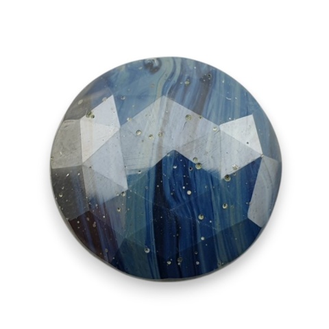 Leland blue faceted cabochon fi 25 mm no 4 Leland blue faceted cabochon fi 25 mm no 4