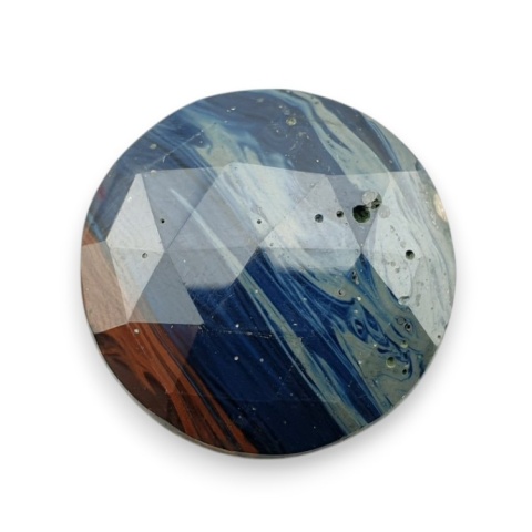 Leland blue faceted cabochon fi 26 mm no 1 Leland blue faceted cabochon fi 26 mm no 1
