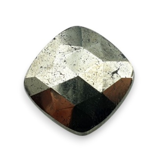 Pyrite faceted cabochon 20x19 mm no 50