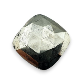 Pyrite faceted cabochon 22x21 mm no 28
