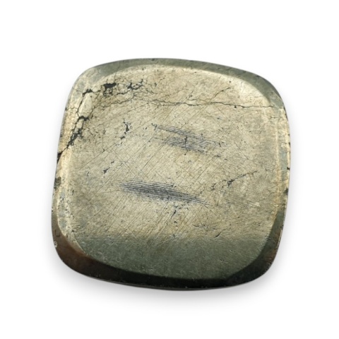 Pyrite faceted cabochon 22x21 mm no 28 Pyrite faceted cabochon 22x21 mm no 28