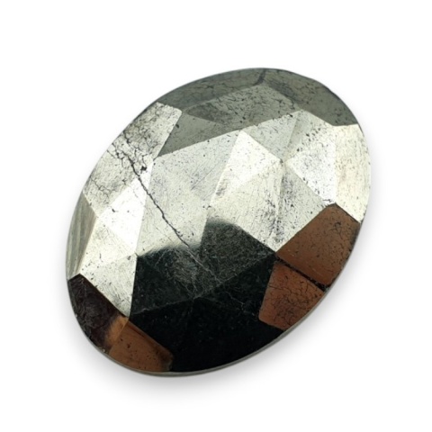 Pyrite faceted cabochon 24x18 mm no 33 Pyrite faceted cabochon 24x18 mm no 33