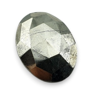 Pyrite faceted cabochon 24x18 mm no 33