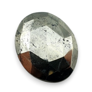 Pyrite faceted cabochon 24x19 mm no 30