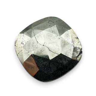 Pyrite faceted cabochon 24x24 mm no 21
