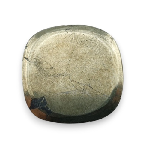 Pyrite faceted cabochon 24x24 mm no 21 Pyrite faceted cabochon 24x24 mm no 21
