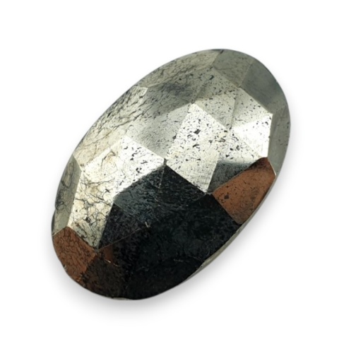 Pyrite faceted cabochon 25x16 mm no 16 Pyrite faceted cabochon 25x16 mm no 16