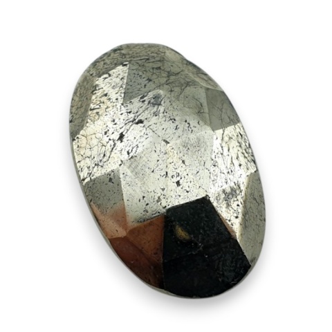 Pyrite faceted cabochon 25x16 mm no 16 Pyrite faceted cabochon 25x16 mm no 16