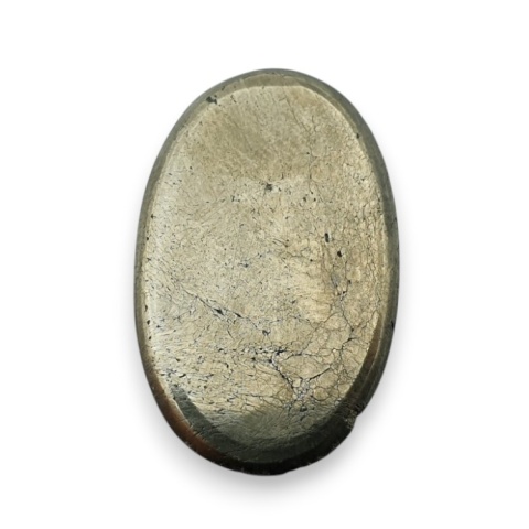 Pyrite faceted cabochon 25x16 mm no 16 Pyrite faceted cabochon 25x16 mm no 16