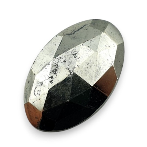 Pyrite faceted cabochon 25x16 mm no 35 Pyrite faceted cabochon 25x16 mm no 35