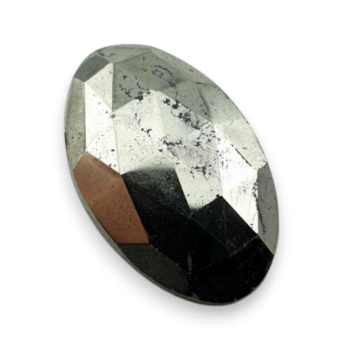Pyrite faceted cabochon 25x16 mm no 35 Pyrite faceted cabochon 25x16 mm no 35