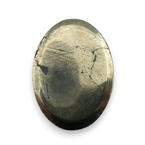 Pyrite faceted cabochon 25x17 mm no 24 Pyrite faceted cabochon 25x17 mm no 24