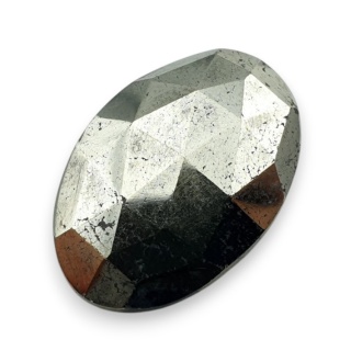 Pyrite faceted cabochon 25x17 mm no 27