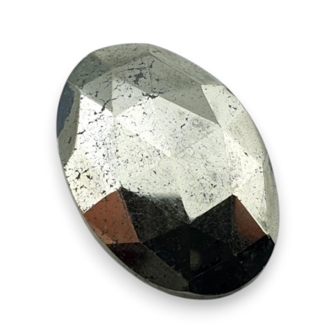 Pyrite faceted cabochon 25x17 mm no 27 Pyrite faceted cabochon 25x17 mm no 27