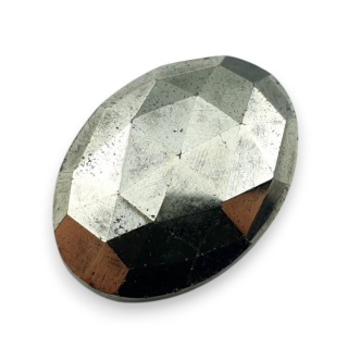 Pyrite faceted cabochon 25x19 mm no 29