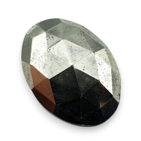 Pyrite faceted cabochon 25x19 mm no 29 Pyrite faceted cabochon 25x19 mm no 29